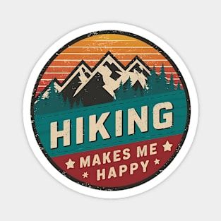 Hiking Makes Me Happy Magnet