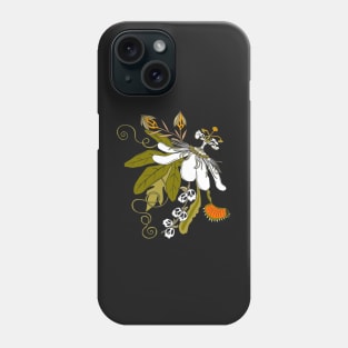 Otherworldly Botanicals, Green and Orange Phone Case