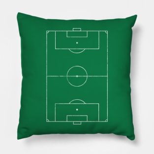 Faded Style Football/Soccer Pitch Design Pillow