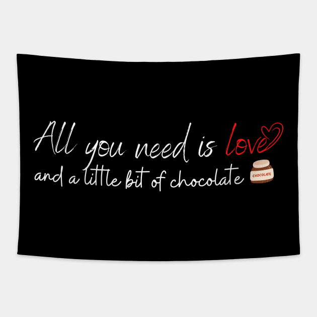 Sweetening the Heart, The Power of Love and Chocolate Tapestry by AbstractWorld