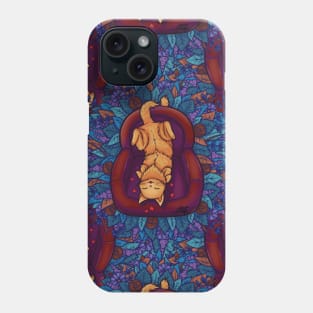 Cute Couch Potato Cat Pattern Phone Case