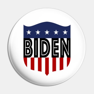 biden stars and stripes crest Pin