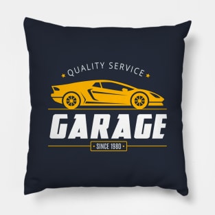 Car garage Pillow