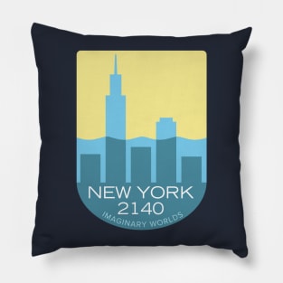 Imaginary Worlds - New York 2140 Pillow