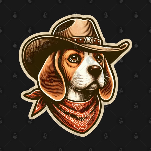 Beagle Cowboy by k9-tee