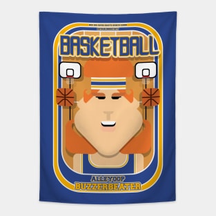 Basketball Blue Gold - Alleyoop Buzzerbeater - Jacqui version Tapestry