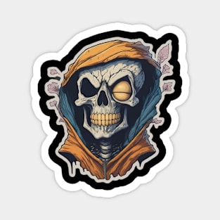 Cartoon Skeleton Sticker Collection: High-Quality Vector Designs Magnet