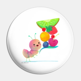 Cute Ant and Fruits Pin