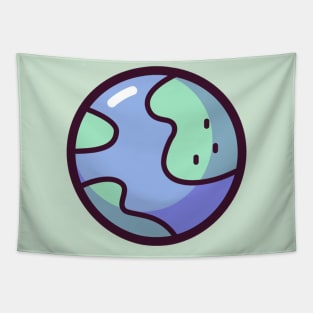 Earth sticker Tapestry