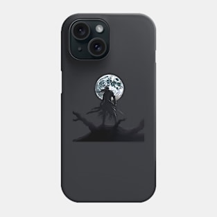 Moonlit Malevolence: The Demonic Shadow Warrior Phone Case