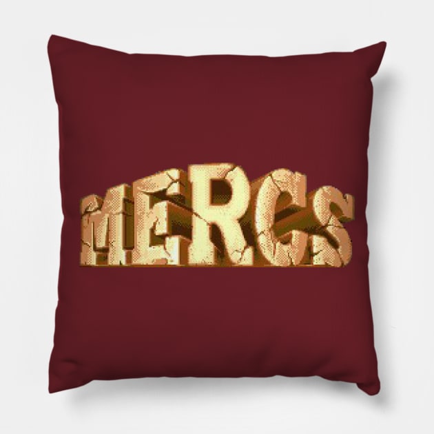 Mercs Logo Pillow by GraphicGibbon