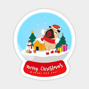 Merry Christmas & Happy New Year Magnet