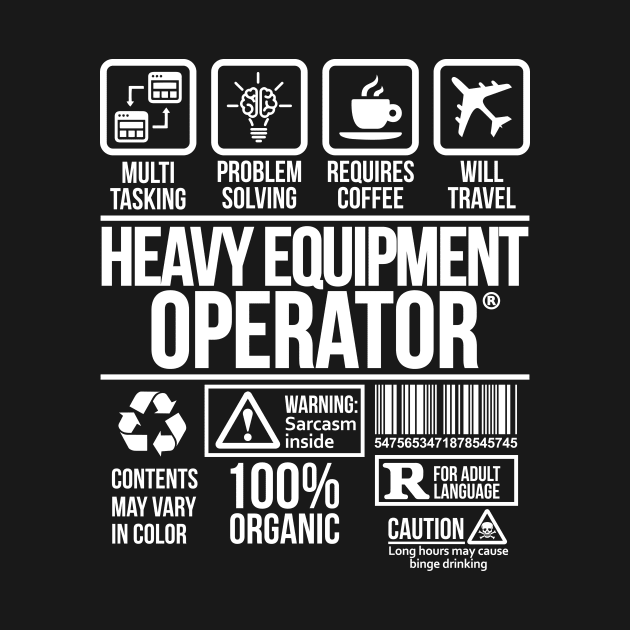 Heavy equipment operator T-shirt | Job Profession | #DW by DynamiteWear