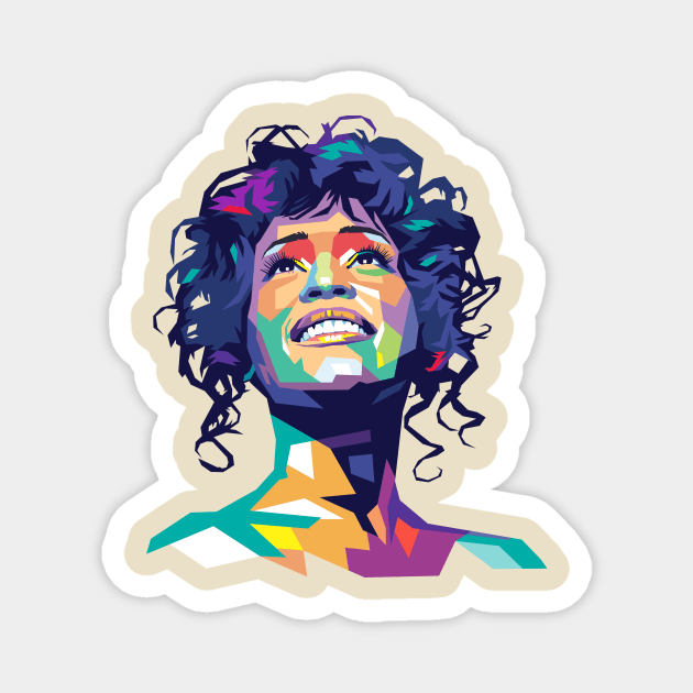 Whitney Houston Magnet by Martincreative