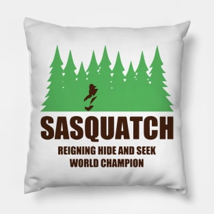 Bigfoot Sasquatch Hide and Seek Pillow