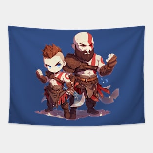 kratos and atrues Tapestry