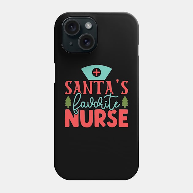 Santa's Favorite Nurse Phone Case by MZeeDesigns