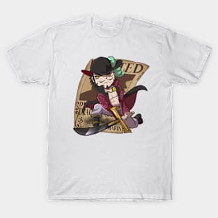 Dracule Mihawk - One Piece v.1 - white version Kids T-Shirt for