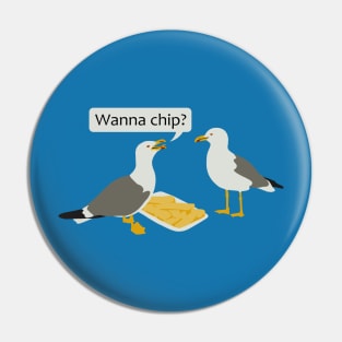 Gulls just wanna have fun Pin