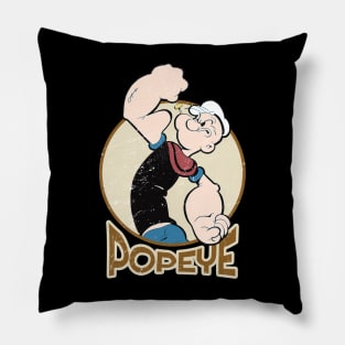 the sailor man - popeye vintage retro cartoon Pillow