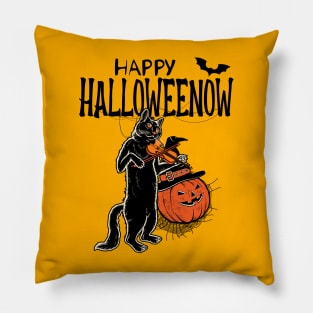 Halloween Cat Haunted Gift Pillow