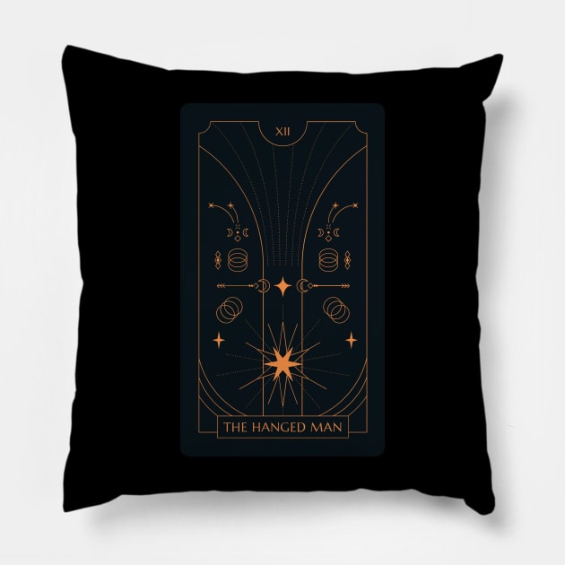 The Hanged Man Tarot Card Pillow by moonlobster