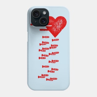 Dropping Love Bombs Phone Case