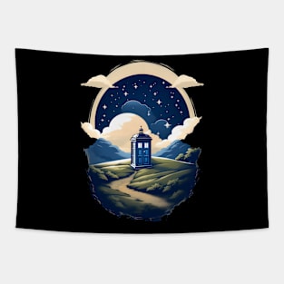 Tardis in the night Tapestry