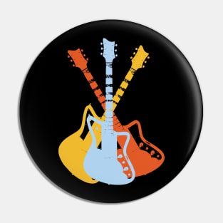 Boutique Guitar Pop Art Pin