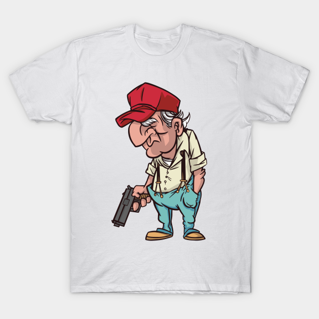 Funny Old Man With His Gun - 2nd Amendment - T-Shirt | TeePublic Funny Old Man With His Gun - 2nd Amendment - T-Shirt | TeePublic
