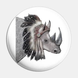 rhino indian Pin