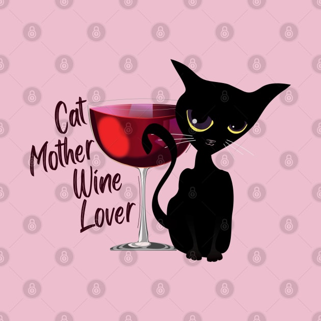 Cat mother wine lover by ArteriaMix