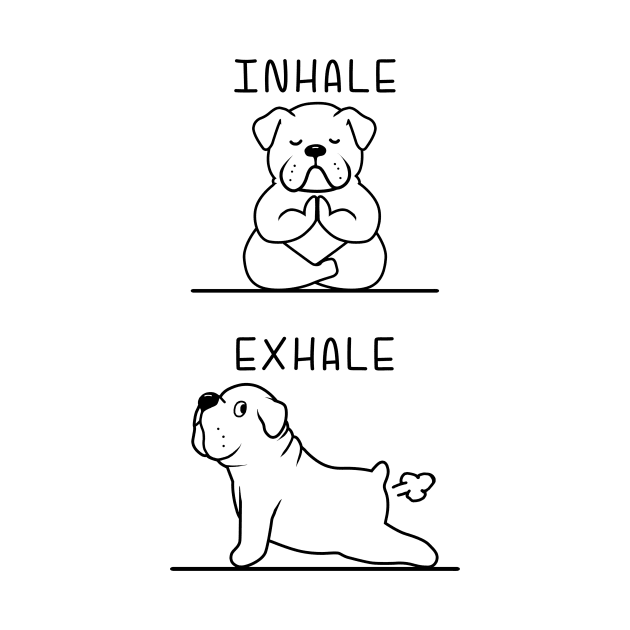 English bulldog yoga by MasutaroOracle