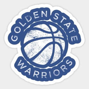 Golden State Warriors 2022 Champions NBA Classic logo type Die-cut STICKER