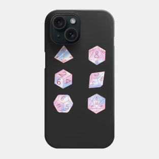 Trans dice set Phone Case