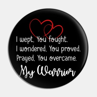 Congenital Heart Defect Warrior CHD Awareness Pin