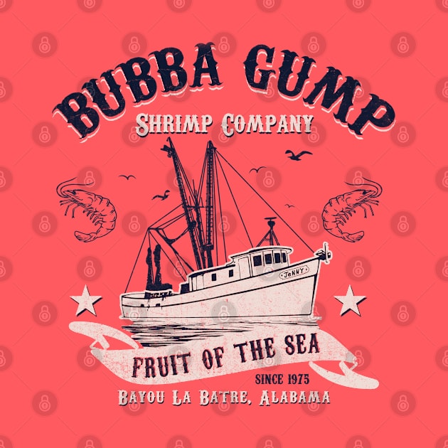 Gump Shrimping Company by Alema Art