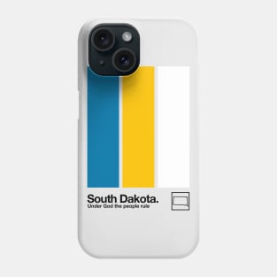 South Dakota Flag // Original Aesthetic Colors Artwork Design Phone Case