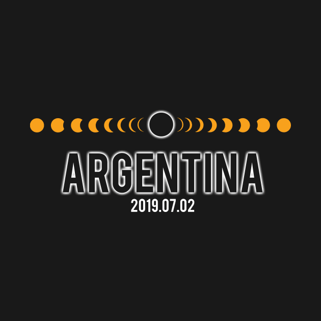 July 2 2019 Total Solar Eclipse Argentina South America T Shirt by PhoenixDamn