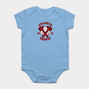 Braves infant/baby clothes Braves baseball baby gift Atlanta baseball baby  gift