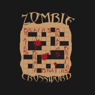 Zombie Crossword Puzzle T-Shirt