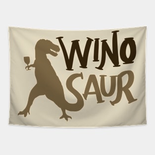 WinoSaur - Funny Wine lover shirts and gifts - T-Rex Tapestry