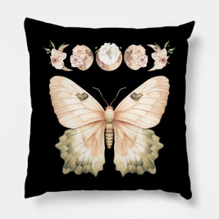 Moonlit Moth Pillow