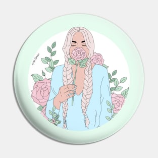 Stop And Smell The Roses Pin