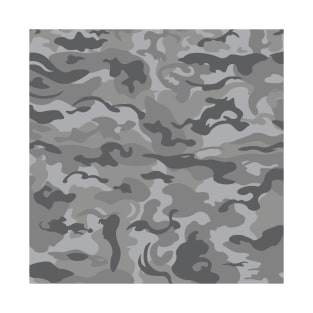 Gray Camouflage Pattern T-Shirt