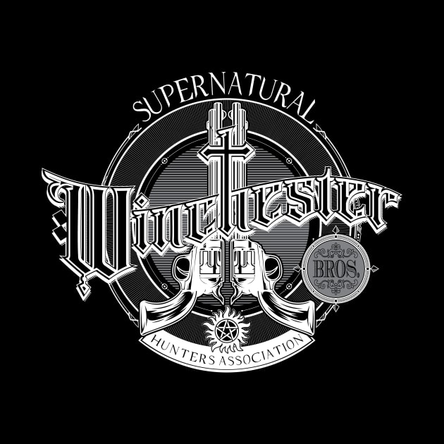 Winchesters Bros. Supernatural Hunters Association by damienmayfield.com