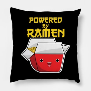 Powered By Ramen Kawaii Carton Bowl Face Pillow