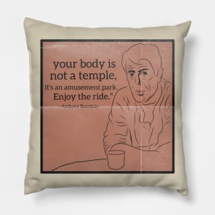 Anthony Bourdain t-shirt Pillow