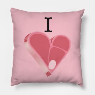 I Love Meat! Pillow