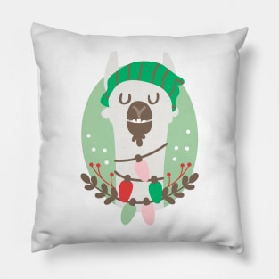 Christmas llama Pillow